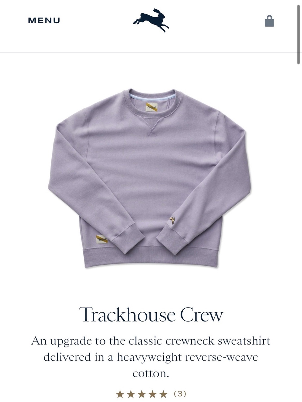 Tracksmith Trackhouse Crew Sweatshirt
